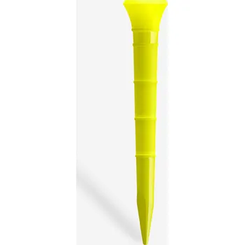 Golfová tyčka INESIS Plastové týčko 70 mm 10 ks ŽLUTÁ