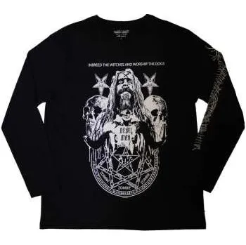 Zahraniční hudba Merch Rob Zombie: Rob Zombie Unisex Long Sleeve T-shirt: Devil Man (sleeve Print) (small) S