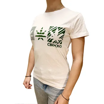 CBD Dámské tričko CBDčko 3 Konopné listy Design: M