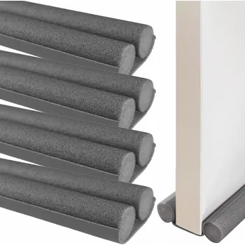 PĚNOVÉ TĚSNĚNÍ OKEN, dvojité akustické, šedé - sada 4 ks