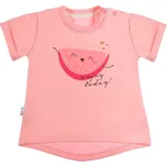 Eevi Dívčí tričko s krátkým rukávem SUN korálové - 80