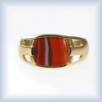 Prsten žluté zlato 64 typ 3