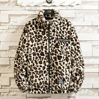 Dámský kožich Unisex leopardí kožich Velikost: XL, Barva (Varianta): 02 Apricot