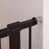 Dětská zábrana Pupyhou Kovová bezpečnostní zábrana na schody/dveře 83-90 cm černá