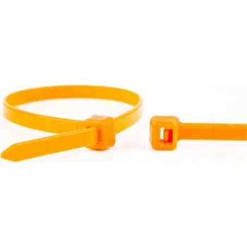 Stahovací páska Stahovací pásky 100 x 2,5mm (balení 100 ks) oranžové