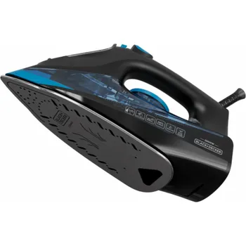 Praní a péče o prádlo Žehlička Black+Decker, BXIR2606E, napařovací, keramická žehlící plocha, 430 ml, anti-drip systém, 2600 W