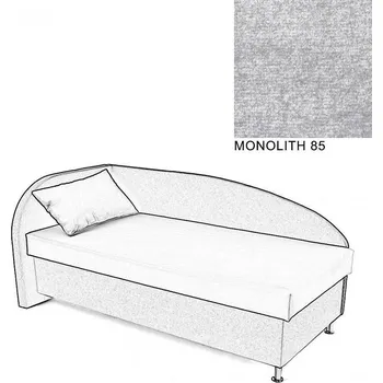 Postel Čalouněná postel AVA NAVI, s úložným prostorem, 120x200, levá, MONOLITH 85