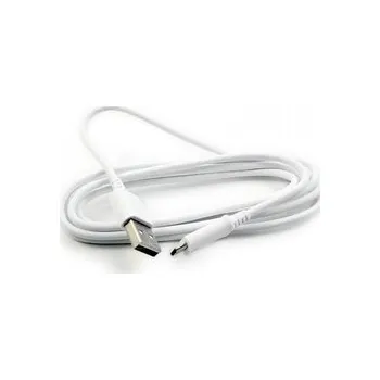 Datový kabel USB A na Micro USB, barva bílá - 1,5 metru