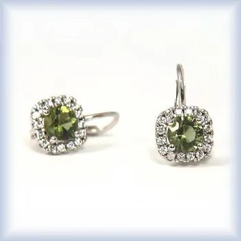 Náušnice bílé zlato