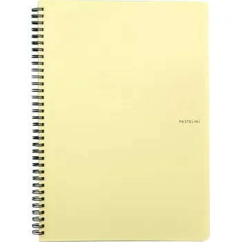 Blok Twin wire blok A4 PP PASTELINI žlutá