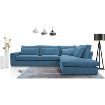 Sedací souprava Falco Rohová sedací souprava CARNY, pravá, tyrkys Lincoln 75