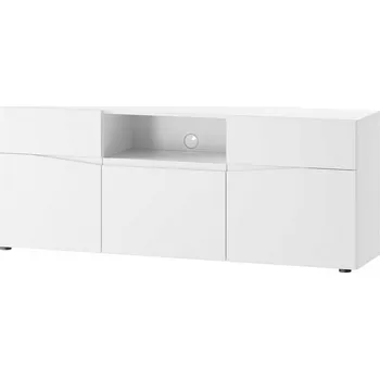 Televizní stolek Televizní stolek LUCCA 05, 3-dveřový, bílá