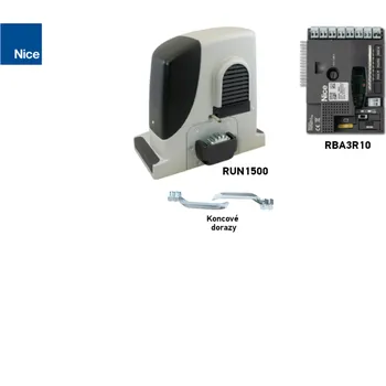 Pohon brány NICE Run RUN1500 - samostatný pohon pro posuvné brány (A)