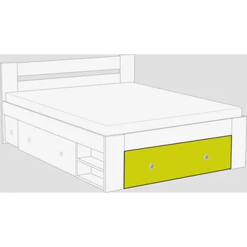 Postel Čelo k posteli REA LARISA UP 140x200, čílko 2, ZELENÁ