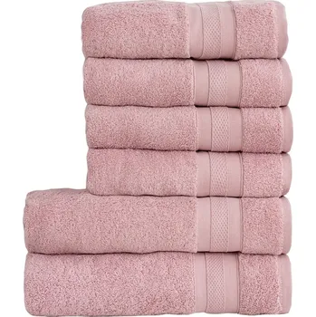 Ručník Stanex Sada osušek a ručníků MEXICO starorůžová, 4 ks 50 x 100 cm, 2 ks 70 x 140 cm