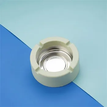 Popelník Plastový popelník v jednoduchém nordickém stylu - Zelené kolo