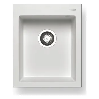 Nerezový dřez Pyragranitový dřez SIROS 1B (47x51,5) snow