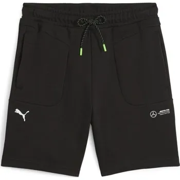 Pánské kraťasy Puma MERCEDES-AMG PETRONAS F1 ESSENTIALS SHORTS S Černá, Bílá
