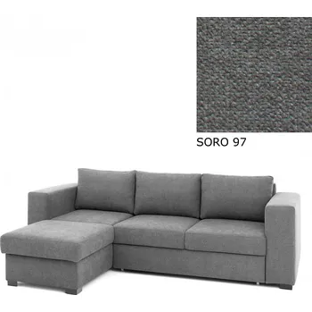 Sedací souprava Rohová sedací souprava AVA LUCY rozkládací s úložným prostorem, levá, SORO 97