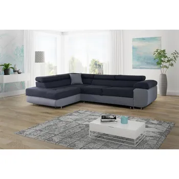 Sedací souprava Falco Rohová sedací souprava Dolly, rozkládací s úložným prostorem, levá, šedá tmavý sed Inari 91/95