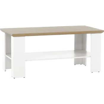 Konferenční stolek Konferenční stolek LEON MZ17, bílá/dub grand