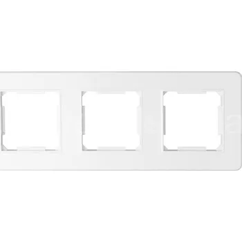 vypínač QAD1003W 3 rámeček bílá QUAD plast