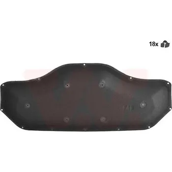 Karosérie Izolace motorového prostoru VAN WEZEL 0684460