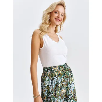 Top Secret dámské tílko s výstřihem do V bílé Velikost: 38