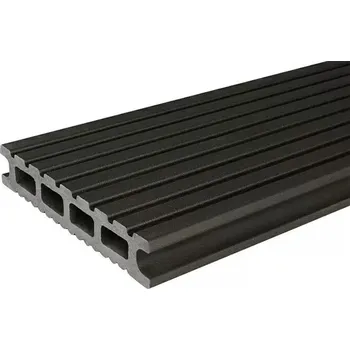 Terasové prkno Kovalex Exklusiv Terasové prkno matné, šedohnědá, WPC, 300 × 14,5 × 2,6 cm 72007