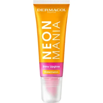 Lesk na rty Dermacol Neon Mania lesk na rty v tubě odstín Watermelon 10 ml