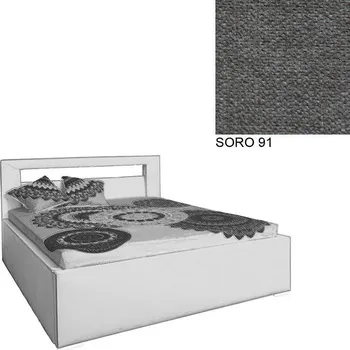 Postel Čalouněná postel AVA LERYN 180x200, s úložným prostorem, SORO 91