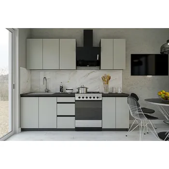 Kuchyňská linka Kuchyňská linka 180 MESINA chinchila grey