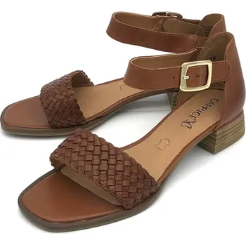 Dámské sandále Dámské sandále 9-9-28205-28-303 Caprice hnědé Barva: cognac nappa, Velikost: 42