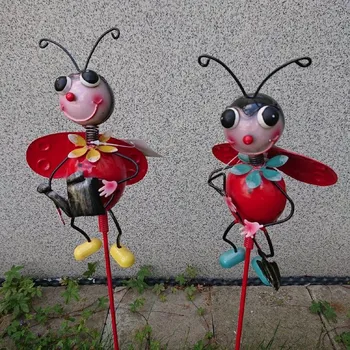 Zahradní dekorace Prodex Import Kovový zápich beruška