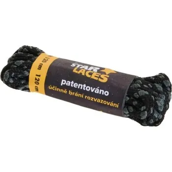 Tkaničky do bot Tkaničky PROMA STAR LACES 140 CM 140 Šedá, Černá