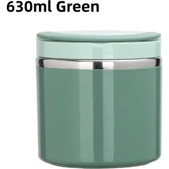 Termoska Nerezová termoska na jídlo a polévku pro děti | cestovní ešus - Zelená - 630 ml