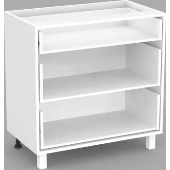 Kuchyňská skříňka Spodní kuchyňská skříňka REA ALFA KDZ-80-72 se šuplíky, BÍLÁ