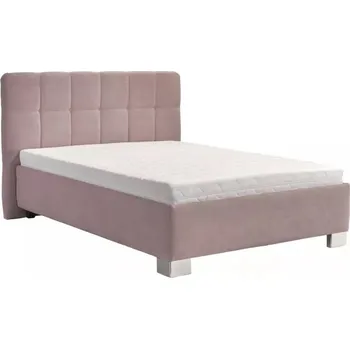 Postel BLANÁŘ Čalouněná postel KELLY 140x200 s úložným prostorem, starorůžová