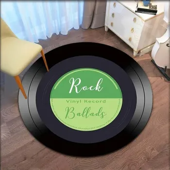 Koberec Hudební kulatý koberec do obýváku a ložnice - 6,60 cm x 60 cm