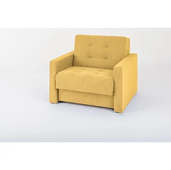 Křeslo Rozkládací křeslo LARA Prince s úložným prostorem, Yellow