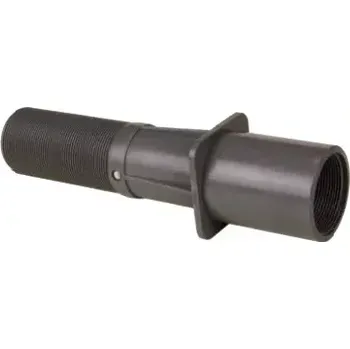 Bazénový průchod stěnou ABS 50mm x 2 se závitem / 300mm, šedý ABS plast, 0.38kg (308242)