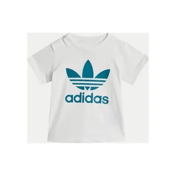 adidas Sada T-shirt a šortky JE0524 Tyrkysová Regular Fit 3_6M