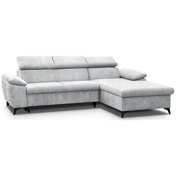 Sedací souprava COLMA - Pravá rohová sedací souprava - látka Světle šedá Sally 07 - kolekce "MRS"(Colin=2 balíky)(K250)