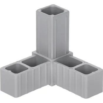 Stavební profil Plastová spojka profilů, tvar 3-nohý 30 (SPP-3-30x30)