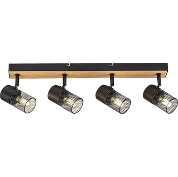 Bodové svítidlo Rabalux bodové svítidlo Metta E14 4x MAX 40W dub 71154