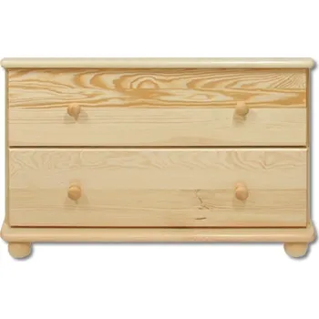 Komoda Komoda DK-102 se 2 zásuvkami, masiv Barva: bez moření borovice