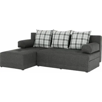 Sedací souprava Rohová sedací souprava MEXX NEW rozkládací, levá, šedý melír/vzor