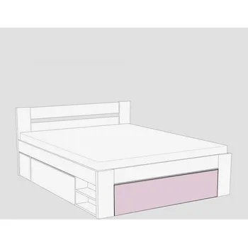 Postel Čelo k posteli REA KIRA 160x200, čílko 2, ROSE