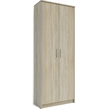 Šatní skříň Policová skříň OFFICE III 2D, dub sonoma