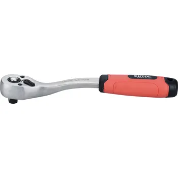 EXTOL PREMIUM ráčna tvarovaná, 45 zubů, 3/8", L 208mm, Crv